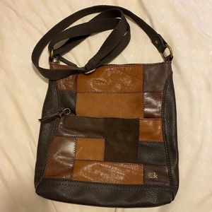 The Sak patchwork genuine leather crossbody in excellent condition.